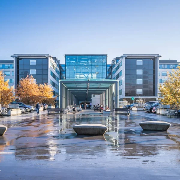 AZ Alma hospital building exterior, representing a medical partner case study for Aexis Medical.