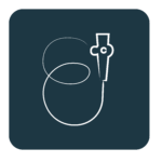 Medical device cable and connector icon
